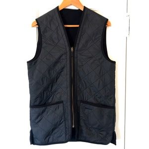 Barbour Navy Warm Polarquilt Lining Gilet Waistcoat Vest Liner
